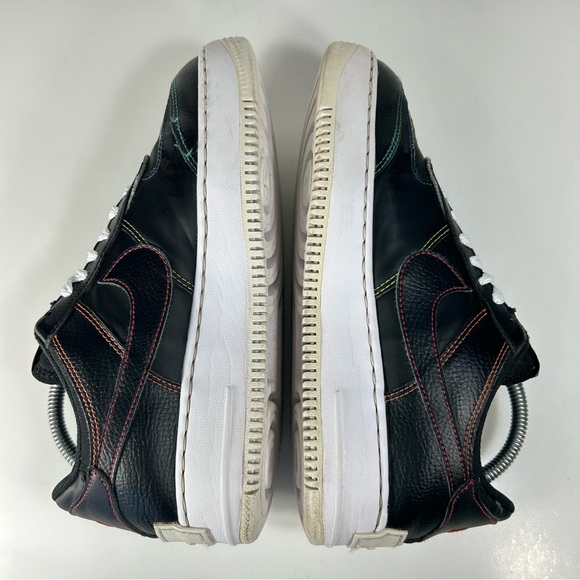 Nike Air Force 1 Shadow Rainbow Pride LGBTQ Black Shoe DJ5998-001; Womens Size 9 - Picture 9 of 16